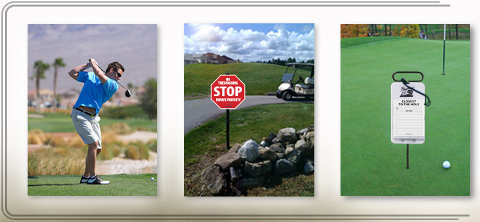 Examples of Golf Signs